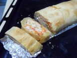 Штрудель с курицей и перцем 