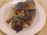 Скумбрия запеченная с майонезом, горчицей и хреном в духовке
